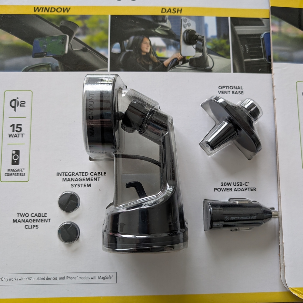 TWO Kits Scosche Magnetic Phone Mount